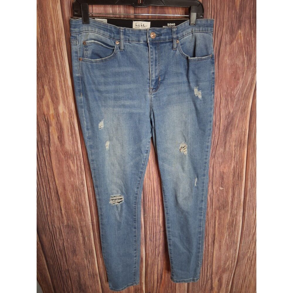 Nicole miller soho high rise ankle skinny jean size 10